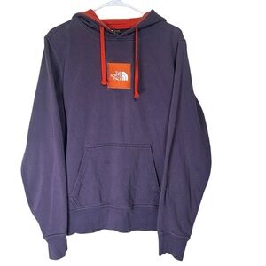 The North Face Men's Purple Orange Hoodie Sweatshirt Size S
